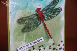 Li(e)belleien Stempelset Stampin' Up! mit Thinlits Libelle Aquarell Türkis Gartengrün Grünbraun #dragonfly  KreativStanz http://kreativstanz.bastelblogs.de/